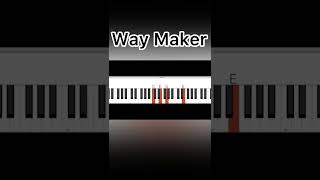 Way Maker Piano Tutorial Easy piano [upl. by Encratis]