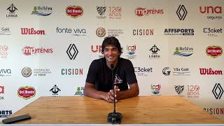 Conferência de imprensa com Henrique Rocha — 1R Del Monte Lisboa Belém Open [upl. by Simaj]