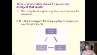 Intelligence  4 Sternbers Successful Intelligence theory [upl. by Adrell560]