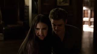 Elena Follows Damon Upstairs And Damon Forces Her To Drink Blood  The Vampire Diaries 2x20 Scene [upl. by Gracie]