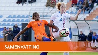 Highlights IJsland  Oranjeleeuwinnen 532018 Alvarge Cup 2018 [upl. by Timi517]