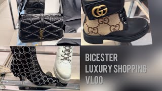 COME LUXURY SHOPPING WITH ME BICESTER VILLAGE up to 60 off GucciYSL Versace amp Prices [upl. by Tiras674]