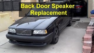 Rear door speaker removal or replacement Volvo 850  VOTD [upl. by Yllet628]