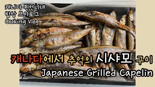 추억의 술안주 시샤모 구이  🇨🇦 캐나다에서 먹는 시샤모 구이라 더 특별하다  Korean Japanese style Grilled Capelin [upl. by Yedarb]