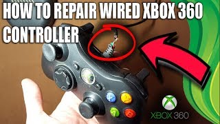 XBOX360  HOW TO FIX WIRED CONTROLLER CABLE [upl. by Airdnazxela]