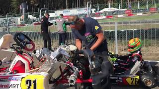 PITSTOP CIK World KZ Champs Genk BEL 2018 [upl. by Adnamaa663]