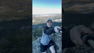 On Top Of The Flatirons ⛰️ nomad life climbing mountain living forreal [upl. by Nilknarf771]