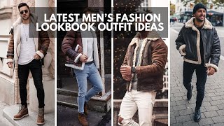 15 Ways To Wear A Shearling JACKET  Different Ways to Style Shearling Coat  Mens Fashion Lookbook [upl. by Avrenim]