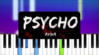 AViVA  Psycho Piano tutorial [upl. by Acinnor]