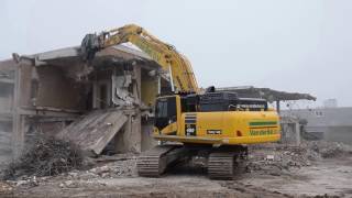 Komatsu PC 49011 Heavy Duty demolition excavator  Van der Bel Sloopwerken [upl. by Atikim]