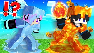 FIRE ARMOR Speedrunner vs ICE ARMOR Hunter in Minecraft [upl. by Eleen]