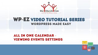 All In One Calendar  Viewing Events Settings [upl. by Ahsemal887]