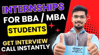 Internships for BBA and MBA Students  Paid Internships  Internships with job offer [upl. by Almita]