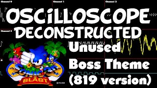 Sonic 3D Blast  Unused Boss Theme 819 version  Oscilloscope Deconstruction [upl. by Lav]