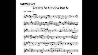 2015 GMEA Baritone Saxophone Jazz Etude 1 [upl. by Hanauq]