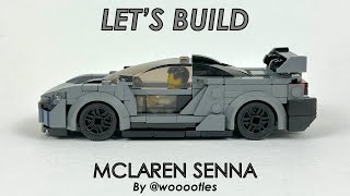 Lets Build LEGO McLaren Senna MOC [upl. by Anaiv]