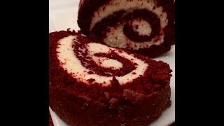 Moist Red Velvet Cake Roll [upl. by Henry]