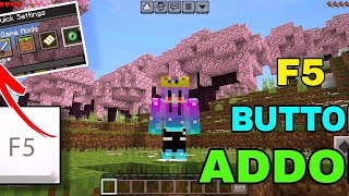 F5 Button Addon For Minecraft PE 121  Java F5 Button In MCPE  X LUCKY YT [upl. by Roberta]