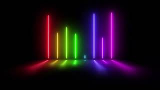 Multicolored neon equalizer Background looping animation Screensaver Wallpaper [upl. by Anitra]