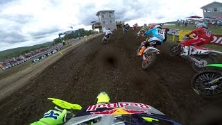 GoPro Ken Roczen Moto 2  Unadilla MX Lucas Oil Pro Motocross Championship 2015 [upl. by Schreib357]