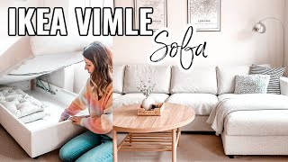 IKEA VIMLE SOFA REVIEW AND CLEAN MY SOFA WITH ME 2021  IKEA FINNALA SOFA REVIEW  IKEA TIPS [upl. by Vokaay]