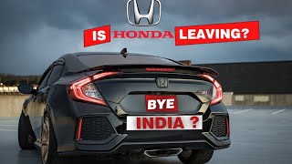 Is Honda leaving India Honda Bharat Chhod raha hai Know exact details deepakranjan [upl. by Ayotl707]