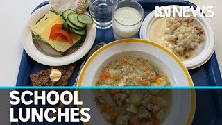 Call to drop lunchboxes introduce canteen meals in Australian schools  ABC News [upl. by Gerrie]