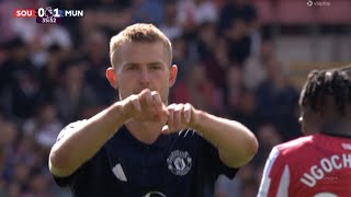 Fans react to Matthijs De ligt Performance vs Southampton deligt manchesterunited [upl. by Stucker]