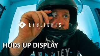 Helmet Tech HUDS UP Display  unboxing amp testing the EyeRide HEAD UP DISPLAY [upl. by Gideon577]