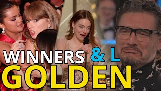 Golden Globes 2024 Winners 🏆 amp Lossers Ganadores y Perdedores [upl. by Nath]