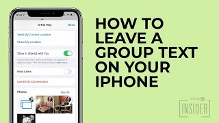 How to Leave a Group Chat on iPhone in 2022 or Mute Notifications [upl. by Rossing]