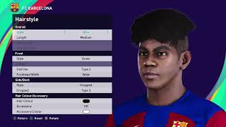 PES 2021  PES 2020  PES 2019 LAMINE YAMAL FACE BUILD AND STATS [upl. by Earissed]