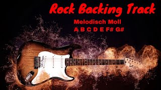 Rock Gitarren Begleitung  A Melodisch Moll [upl. by Ainesell]