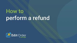 How to perform a refund for your Shopify orders with Edit Order [upl. by Orme]