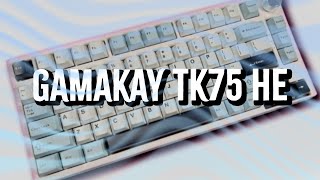 Review  GAMAKAY TK75HE  HALL EFFECT BARATO [upl. by Ravert831]