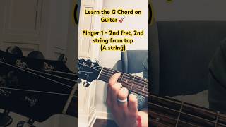 How To Play The G Chord on Guitar 🎸 guitar guitarchords tutorial [upl. by Auqenehs]