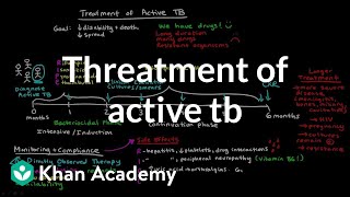 Treatment of Active TB  Infectious diseases  NCLEXRN  Khan Academy [upl. by Ynnig]