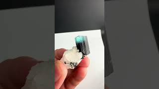 Blue Cap Tourmaline with Quartz and Albite  FAM Auctions  Tourmaline  Quartz [upl. by Guise]