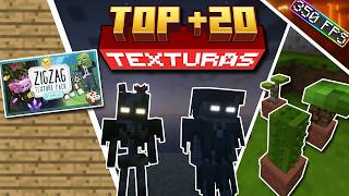 Top 20 MEJORES TEXTURAS para Minecraft BEDROCK 121 [upl. by Alokin707]