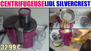 centrifugeuse lidl silvercrest sfe 450 c1 juicer entsafter Licuadora extrateur de jus [upl. by Baniaz]