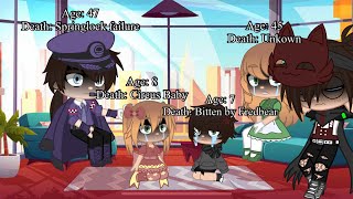 Age and Cause of Death FNAF Ft Past Aftons  My Main AU [upl. by Nylinej846]