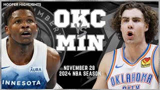 Oklahoma City Thunder vs Minnesota Timberwolves Full Game Highlights  Nov 28  2024 NBA Season [upl. by Chappy]