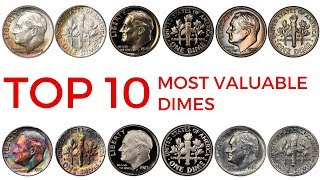 TOP 10 MOST VALUABLE DIMES IN CIRCULATION – Rare Roosevelt Dimes in Your Pocket Change Worth Money [upl. by Fannie]