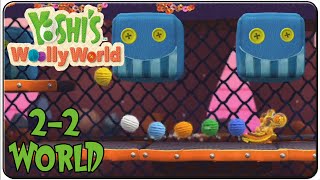 Yoshis Woolly World 100 Walkthrough World 22 Duplicitous Delve [upl. by Beichner327]