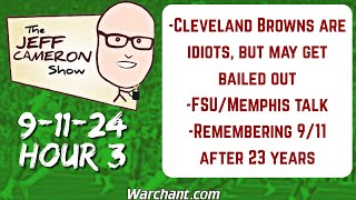 Jeff Cameron Show  FSU Football  Cleveland Browns will get bailed out with Deshaun Watson  FSU [upl. by Velasco549]