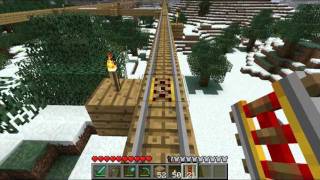 Minecraft Tutorials  33  How to Survive amp Thrive Powered RailBooster Rail [upl. by Bast]