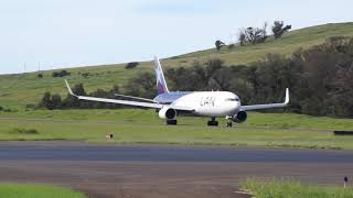 Most remote airport in the world Easter Rapa Nui Landing [upl. by Mizuki529]