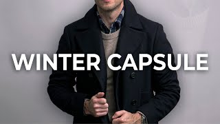 Everyday Winter Capsule Wardrobe  5 EASY Winter Outfit Ideas for Men [upl. by Adnarym4]