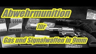 Abwehrmunition  SV für Schreckschuss Gas und Signalwaffen in 9mm [upl. by Enahpad]