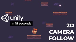 Make a Unity 2D Camera Follow Player in 15 seconds [upl. by Auhso]